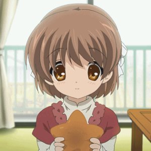 CLANNAD～AFTER STORY～冈崎汐吃东西 GIF