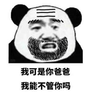 爸爸表情包图片大全熊猫人 我是你爸爸我能不管你吗
